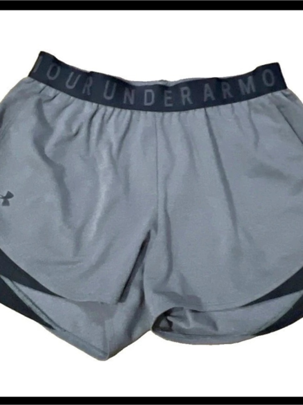 Under Armour UA Tech Play Up Shorts Gray & Black Size 3XL